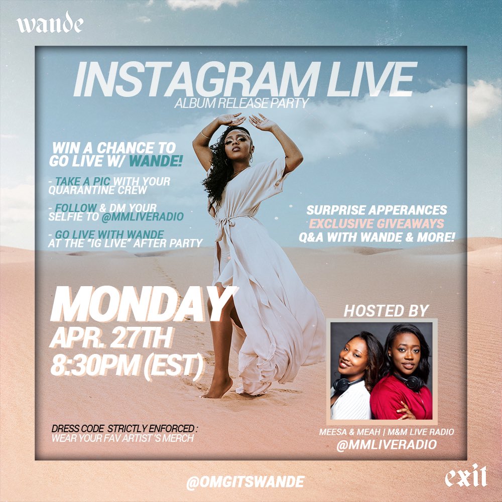 InvtOnly's tweet image. Tune into @omgitswande’s album release party tomorrow night! RSVP for giveaways, hit that link below!

eventbrite.com/e/exit-virtual…