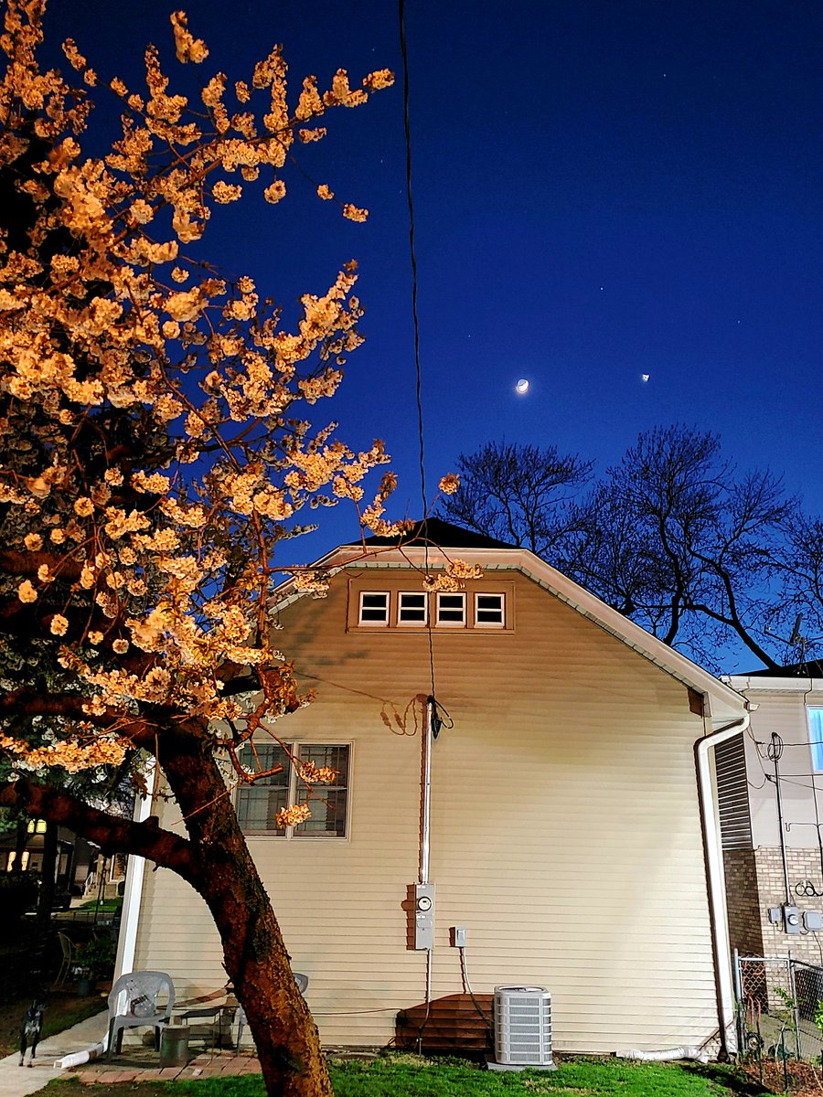 coolryanMBA's tweet image. #venus #moon #AloneTogether #Chicago 
Venus and Crescent Moon chicago