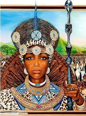 QUEEN NYAMAZANA DLAMINI  Leader of the Swazi group that broke away from her uncle, King Zwangendaba Jele!She killed the last Mambo and conquered the Mighty Rozvi State!Women have been doing the most for the longest!   [Pictures are NOT of her ]
