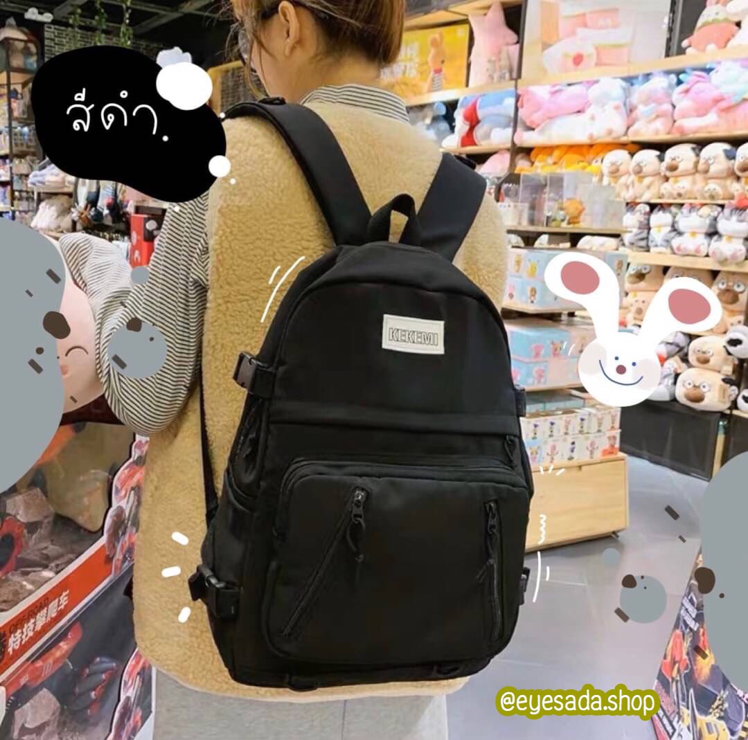 jubjibgirl's tweet photo. กระเป๋าเป้รุ่นใหม่!!! KEKEMI BACKPACK ⚡️🌈 📌 ส่งฟรีลงทะเบียนน้า ราคา 390 390 390 390 📌
 ♡︎ รุ่นนี้เป็นเป้กันน้ำน้า ขนาด 42x30 cm  ใบใหญ่ ใส่A4 หรือnotebook ได้น้า 
☁️ช่องเยอะมากก 
☁️มีช่องใส่ขวดน้ำด้วยน้า มีซิปด้านหลังด้วย  ดือมาก วัสดุดีมากค่า💕
#เราไม่ทิ้งกัน #ชี้เป้าโปรถูก https://t.co/FcPTcwOW6w