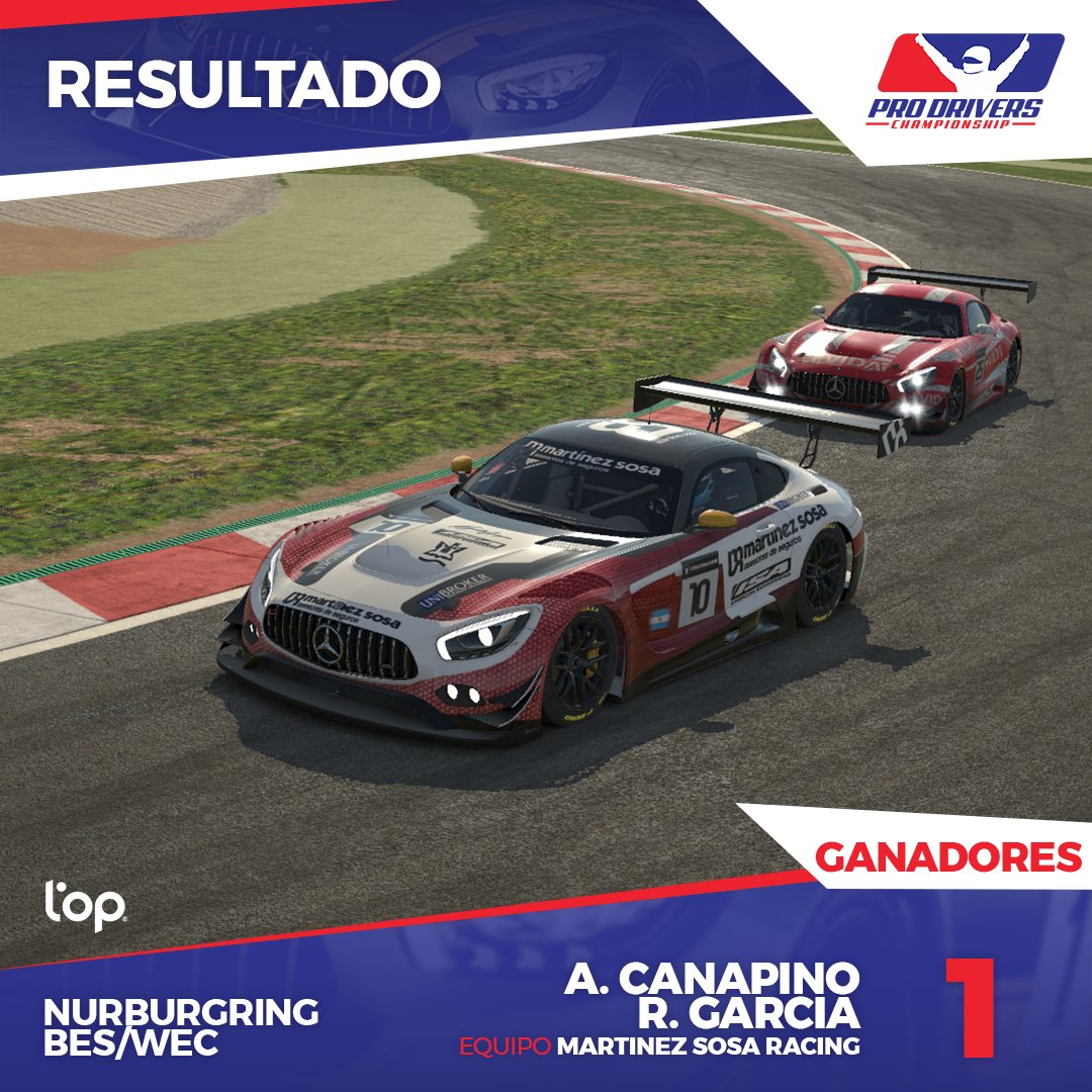 🏆 Los ganadores de la fecha 3 en Nürburgring👏
🥇Agustín Canapino 🇦🇷
🥇Roque García 🇦🇷 
➖
Próxima fecha 👉 3 de mayo
➖
Circuito: Suzuka Grand Prix 🔝
➖
#simracing #endurance #iracingofficial #simracer