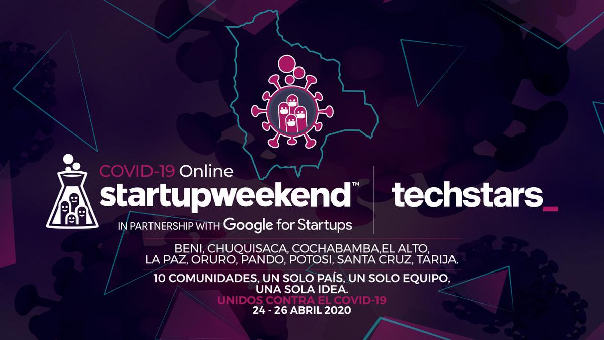 SWSantaCruz's tweet photo. Presentaciones Finales 🏆
@techstars Global Online Startup Weekend COVID-19
@StartupWeekend #covid19startupweekend #swbolivia #bolivia
10 equipos presentan sus #startups
#streaming
Por YouTube https://t.co/ztTY70Fovs
Por Facebook https://t.co/q3wnH2sryY https://t.co/NvZ1FuPFzn