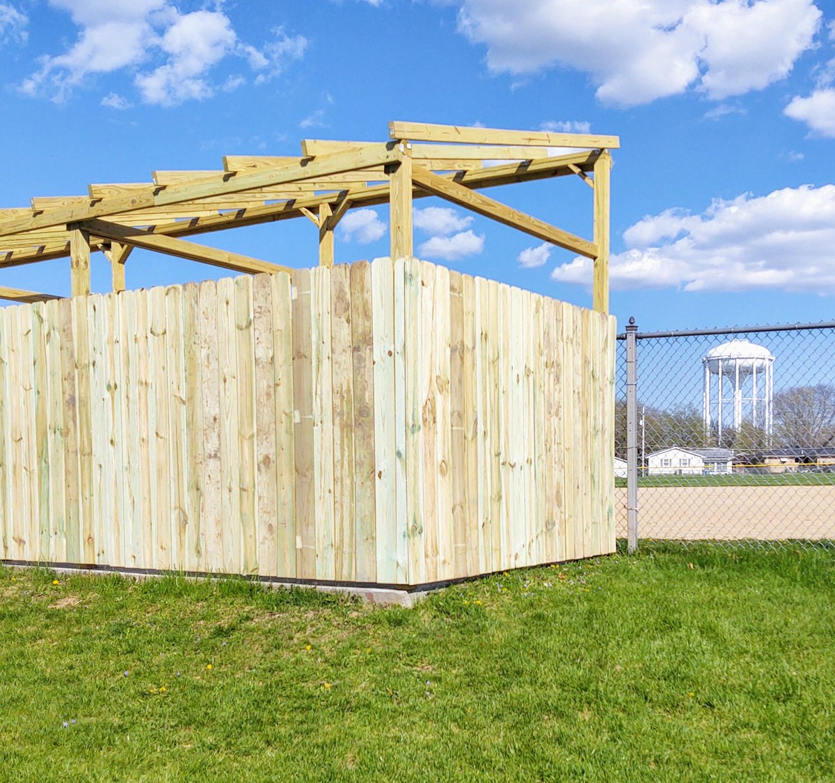 SteveDillender's tweet photo. @RIRocksBaseball The new dugout at Saukie is coming along nicely. Next step, the roof!! https://t.co/rWrWq7Z90P