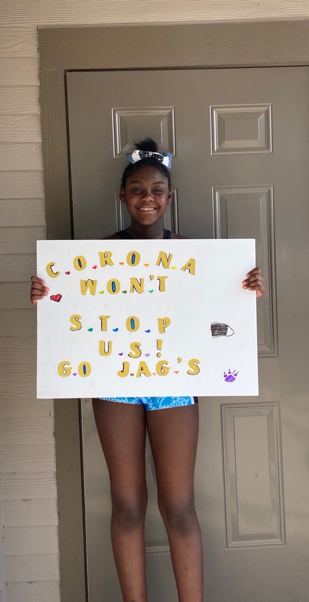 shana_1's tweet photo. Club cheer jags @CheerLIVE #virtualglobalchampionships Corona won't stop us https://t.co/sS1dwNxC5R