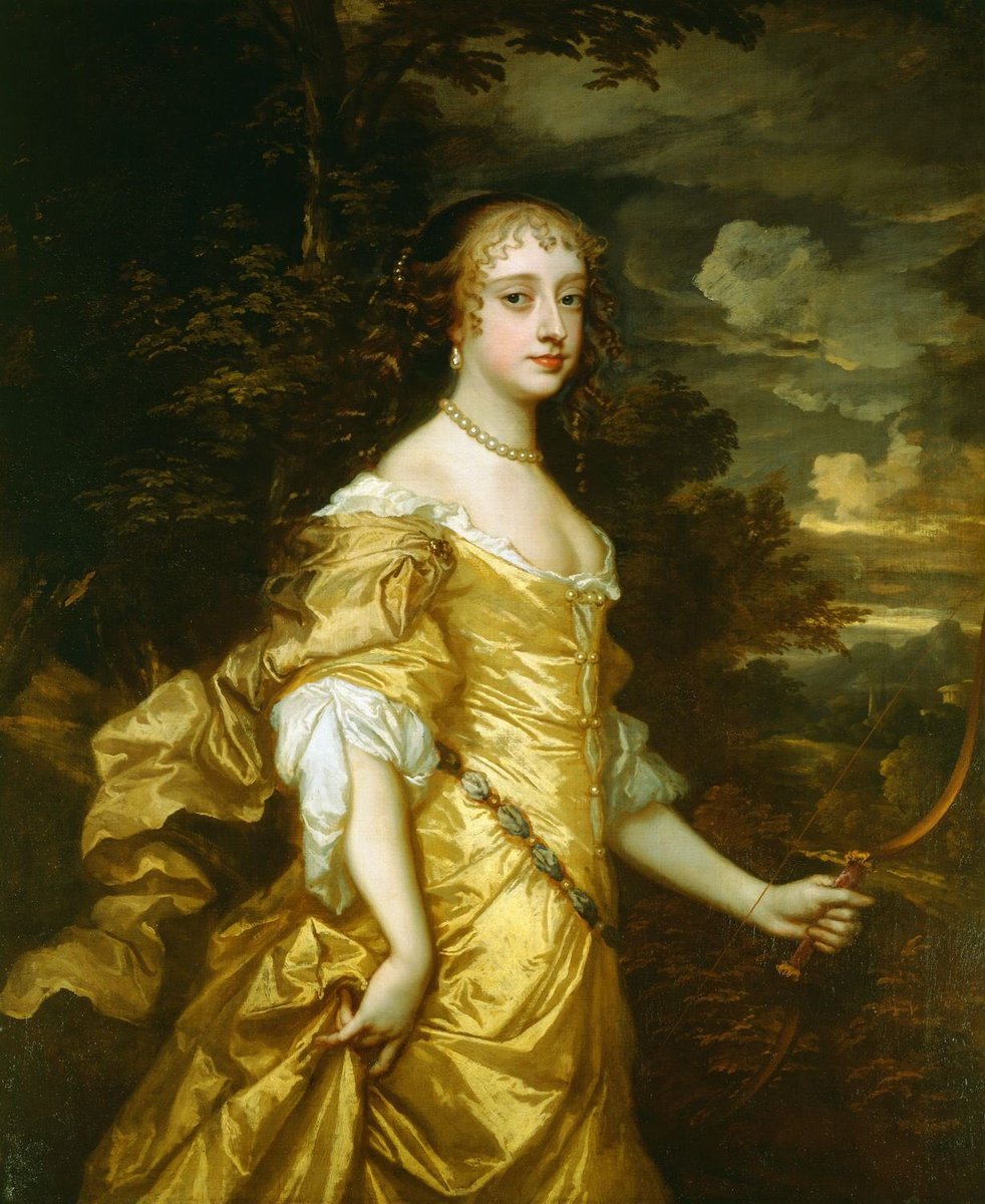 But don’t worry - the King was having an AMAZING time!The absentee ruler had his pregnant mistress with him, plus other women he was pursuing, like the lovely Frances Stewart, pictured, who his brother was also after.His wife was tucked away nearby- but not too near. Larks!