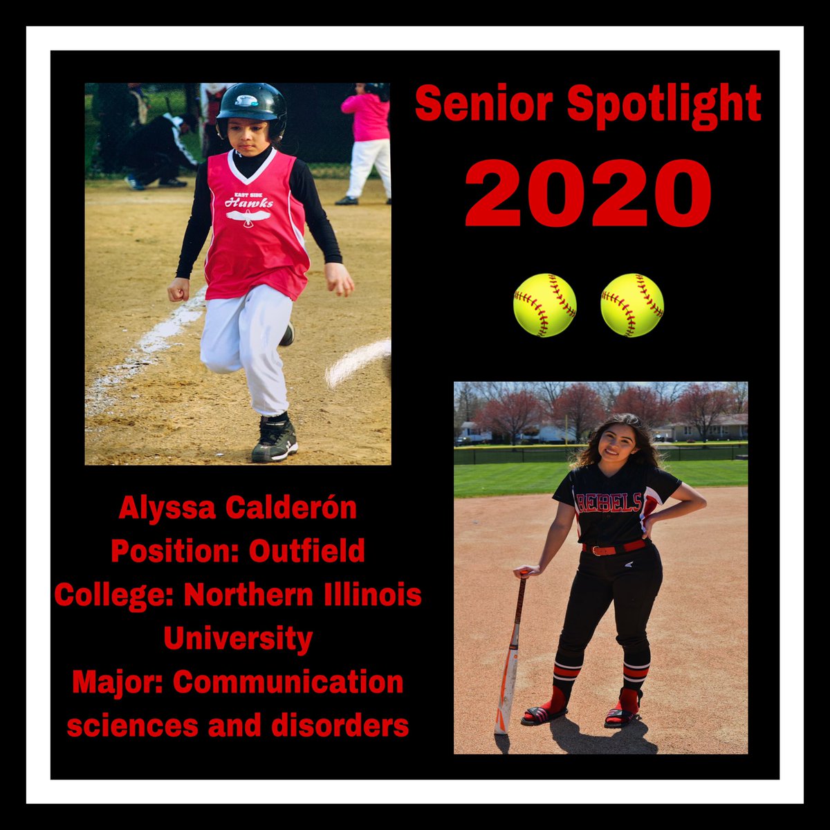 SoftballTf's tweet photo. Senior Spotlight: Alyssa Calderón!! We’ll miss you!!❤️ https://t.co/IOajFd3trQ