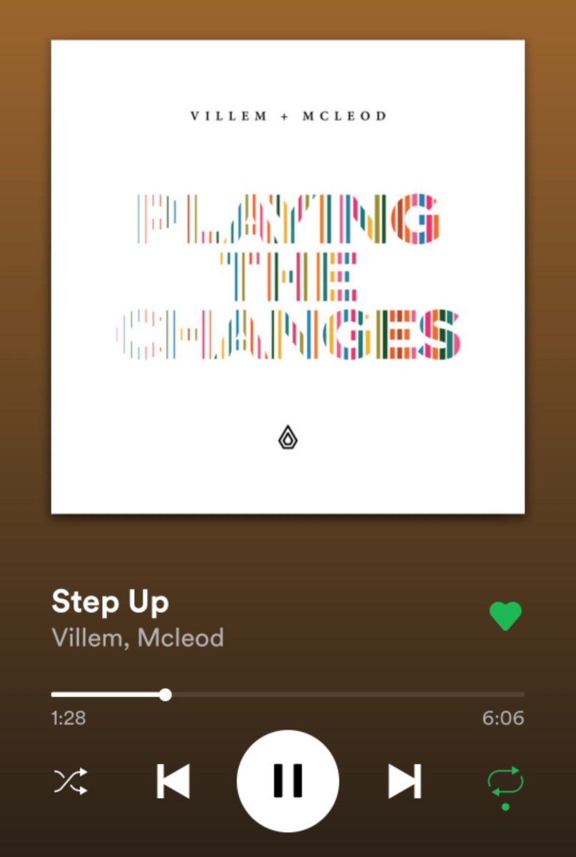 Villem & McLeod - Step Up, de leur album "Playing The Changes" sorti sur Spearhead Records en 2018.LP sympa à souhait, jazzy, Step Up représente parfaitement les liquid vibes de festivals d'été à la Liquicity.Répétitif, beauté, piano, synth calme, basse bien ronde...A++