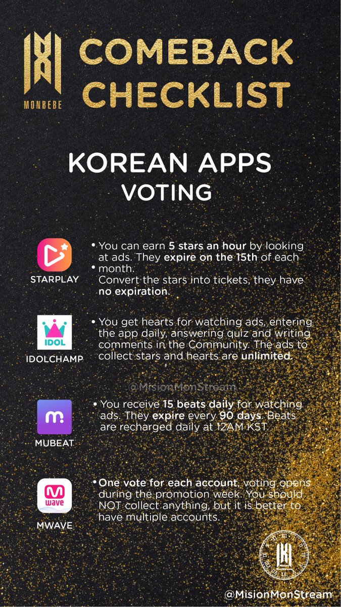 Hello MonbebeWe've noticed that many people are lost with the comeback, especially if they recently joined the fandom. For the rest we hope to help them to remember. Check out these checklists  and get ready for sleep less  #FANTASIA_X @OfficialMonstaX  @official__wonho