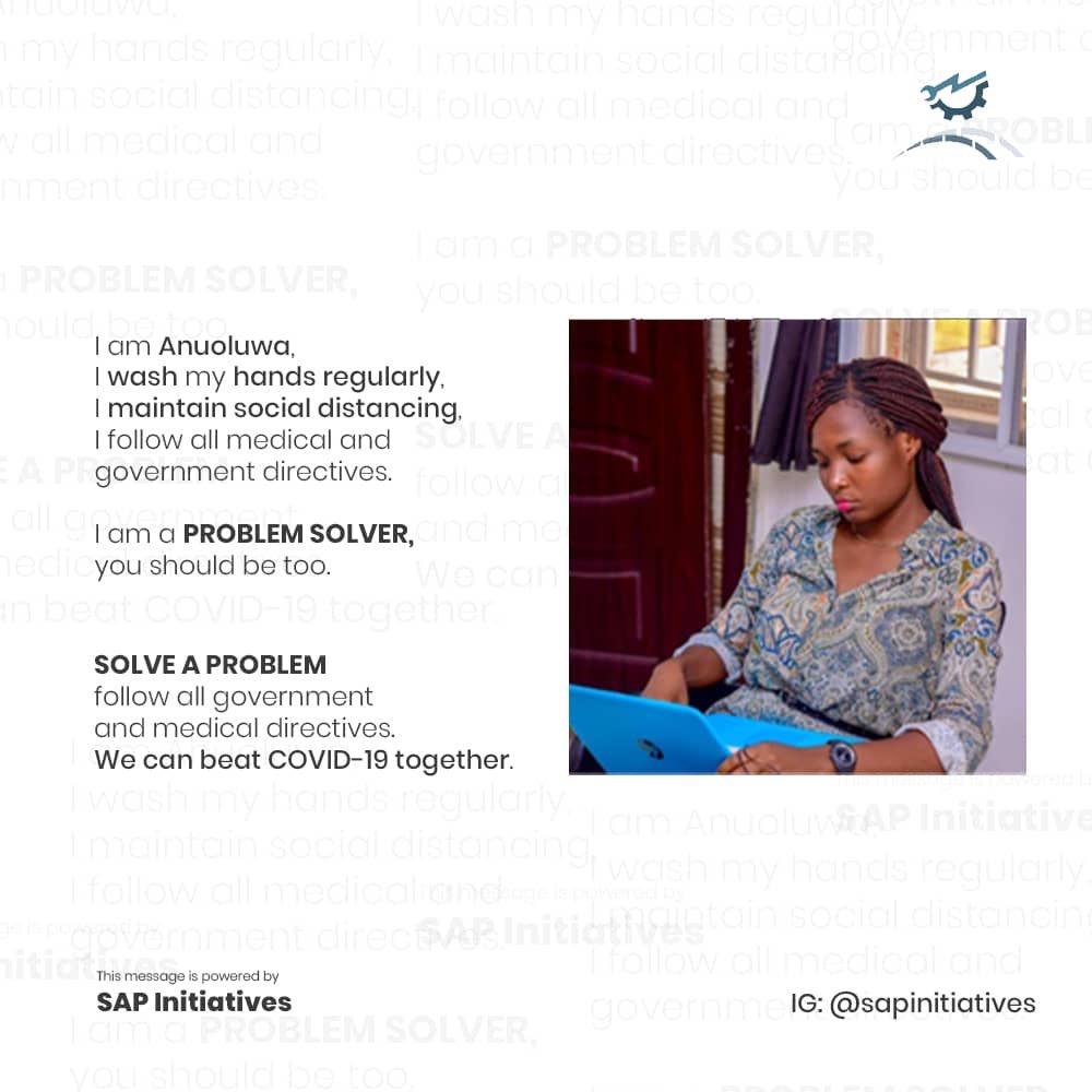 sapinitiatives's tweet image. It&apos;s takes nothing but doing the needful to be a PROBLEM SOLVER. #solveaproblem #COVID19