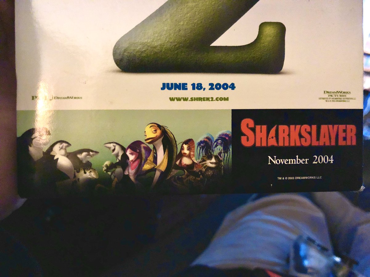 _JonSoul's tweet photo. #RememberWhen Shark Tale was originally called Sharkslayer? ๐ฎ Apparently it was going to be a darker movie, almost like a noir. That wouldโve been dope to see tbh!
#Shrek #SharkTale #Sharkslayer #Dreamworks #noir #movie #concept #whowouldvethought https://t.co/IXdYQzBExf