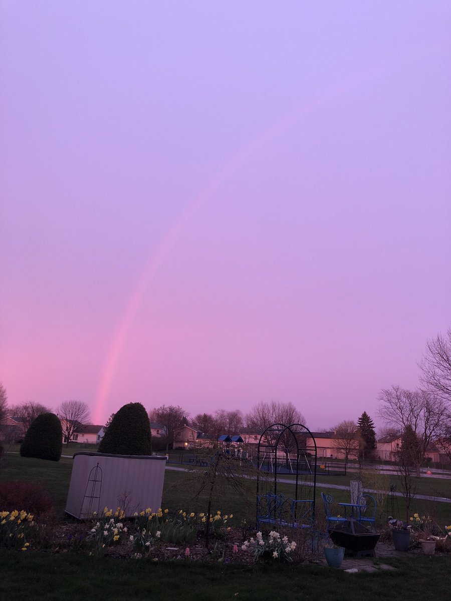 We could not say goodbye to you in the way we wanted this weekend. But you were able to smile at us from heaven with this amazing sunset rainbow. RIP Rich