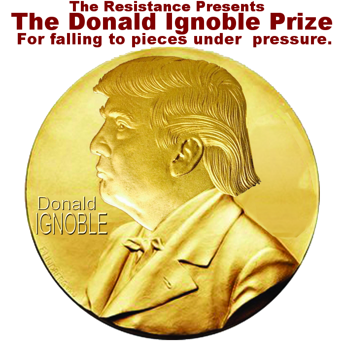 windthin's tweet photo. @realDonaldTrump Wow. You can't even admit you both can't spell "Nobel" and confused it with the Pulitzer. Incredible.
#Noblegate #NoblePrize #PulitzerPrize #NobelPrize
You really earned this today: https://t.co/nocqTrHhQV