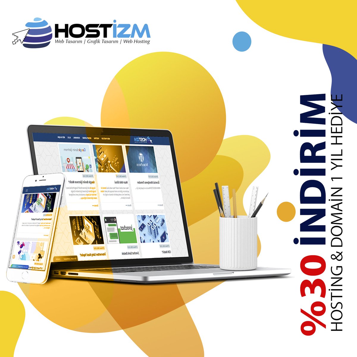 hostizm's tweet image. hostizm.com Tüm web paketlerde %30 ındirim var SON TARIH: 15 MAYIS 2020
#webscript #website #kurumsalkimlik #webhosting #hosting #hostizm #webtasarim #webtasarımı #hazırsite