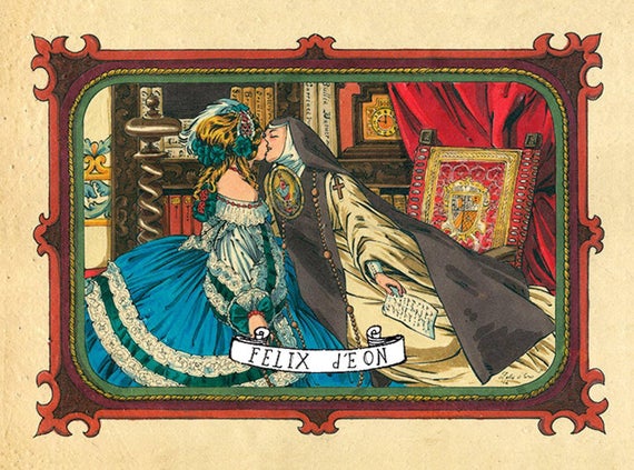 Fundación Iguales on Twitter: "La supuesta historia de amor entre la poetisa Sor Juana Inés de la Cruz y la virreina María Luisa Manrique de Lara es ampliamente conocida. Acá ilustradas por
