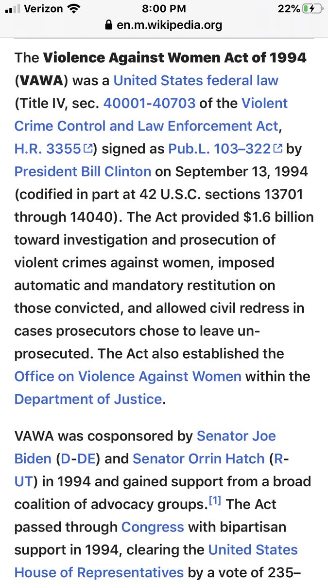 Joe Biden wrote the violence against women act. VAWA. And got it passed.Rapists and assaulters and enablers in the  @gop don’t like that legislation and Refuse to fund it year after year if they are in power. *Rt digs up a woman they couldn’t find while the black man was in*