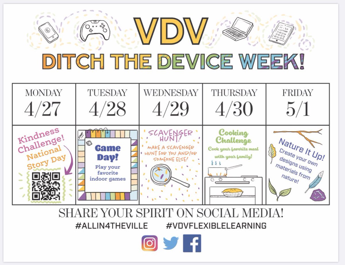 #D42s_Crew are you ready for another awesome school spirit week? I know I am! #vdvflexiblelearning