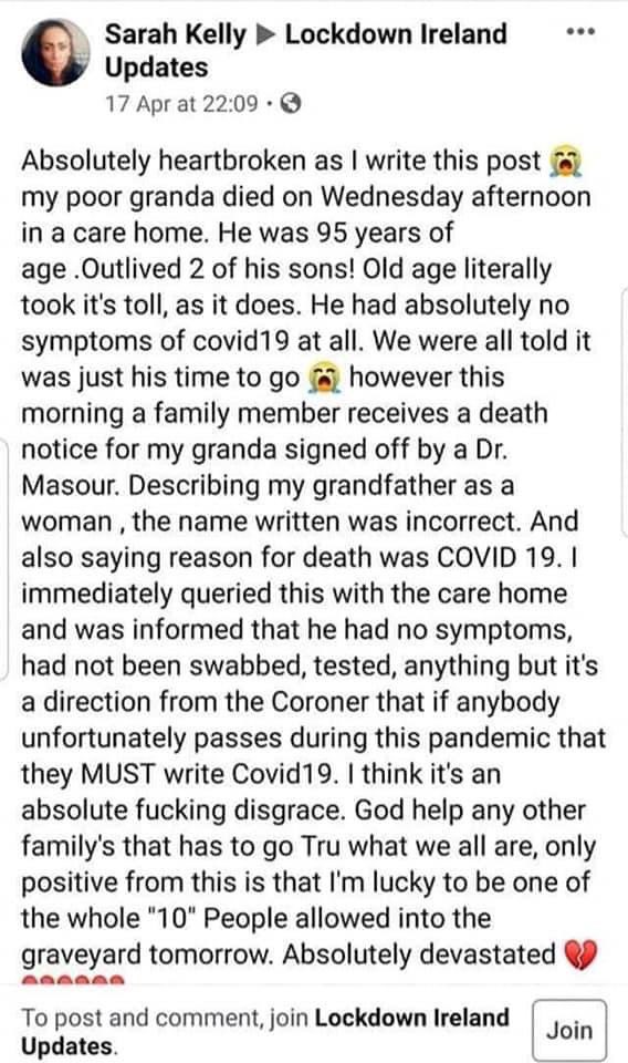 This is why the  #COVIDー19 numbers can't be trusted.Please share any similar stories or screenshots in comments.