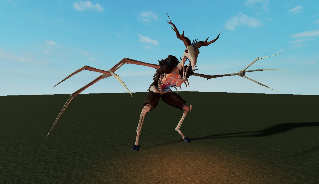 Cam Spookmeow On Twitter How Did You Make A Model Of My Sleep Paralysis Demon - demon spider roblox