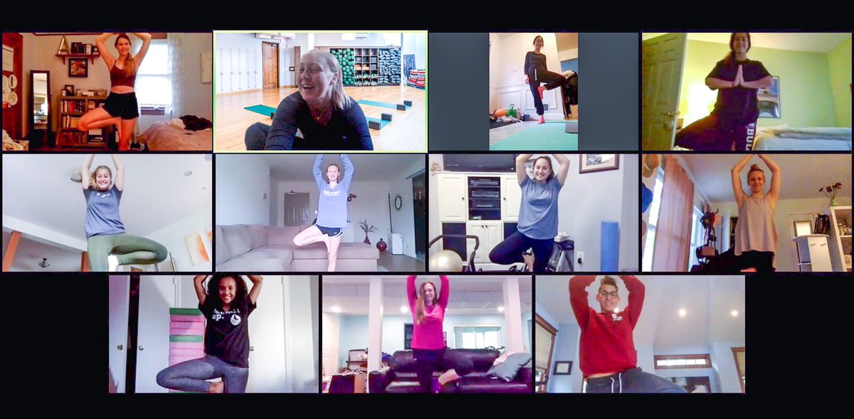 At the end of a busy and fun week, some of our members completed a virtual yoga class! 🐢🧘#TerpsDoingYoga #ShellsUnited
