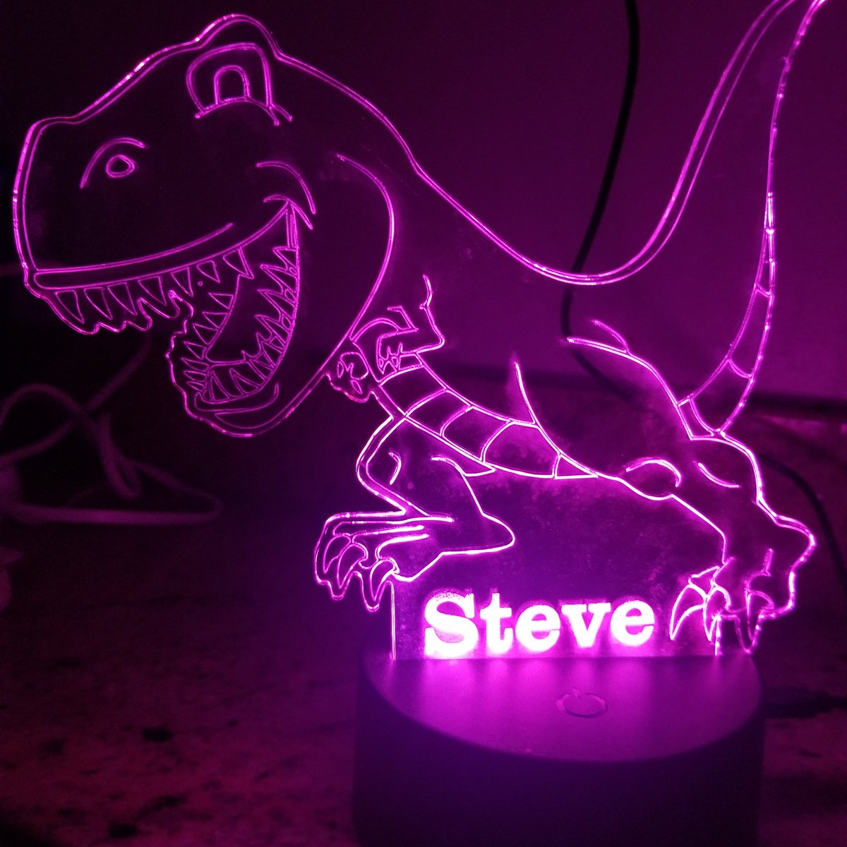 KasseihD's tweet photo. Made the dinosaur nightlight fof a young boy.   He is very happy and sleeps good now.  #kasseihdesigns #HamOnt #hamilton #toronto #design #customized #decor #art #arts #artsy #custommade #customized #dinosaurs #light https://t.co/NE846lKWfO