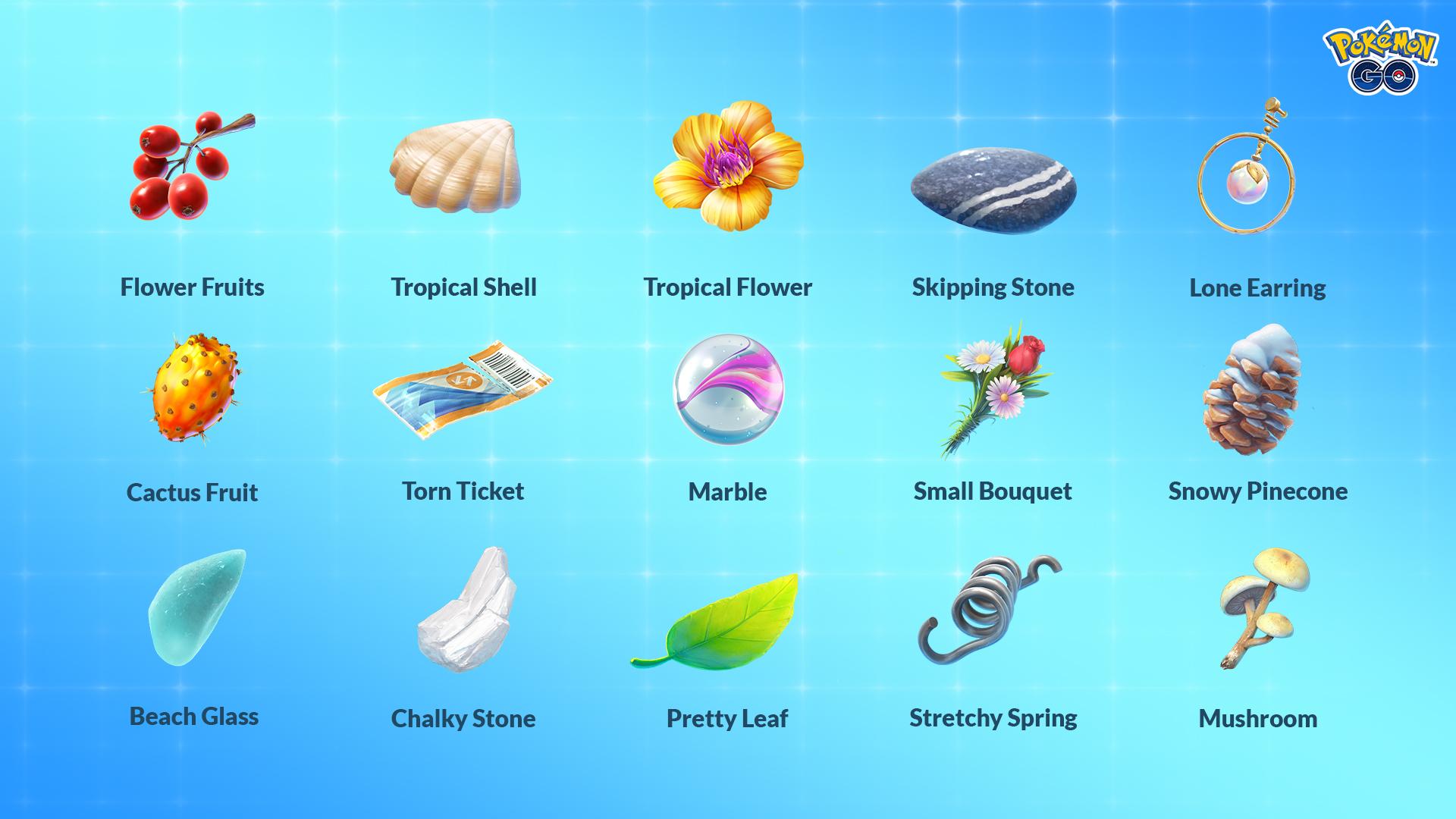 Twitter 上的pokemon Go Did You Know Some Souvenirs Are Rarer Than Others Who Here Has Received Beach Glass Or A Tropical Shell From Their Pokemongobuddy T Co Mesemhbx54 Twitter