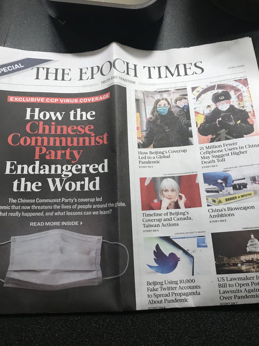 This racist rag came to our door today. They call it the CCP virus “Chinese communist party virus”. And the whole thing is a spew of hateful scapegoating.