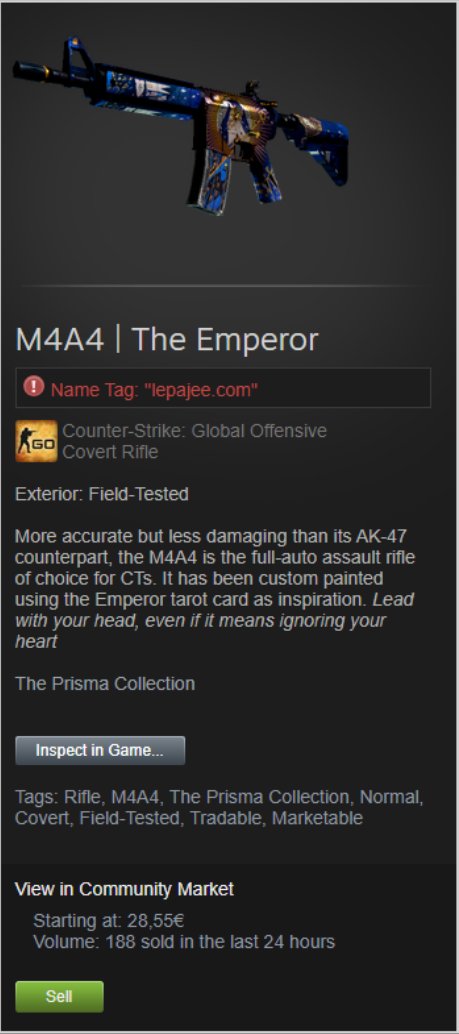 Lepajee's tweet photo. M4A4 | The Emperor GIVEAWAY 

Follow @lepajeecom &amp; Turn on notifications
Retweet + Tag 2 friends 

Rolling in 48h 🎉 https://t.co/8wsdyJe5Mk