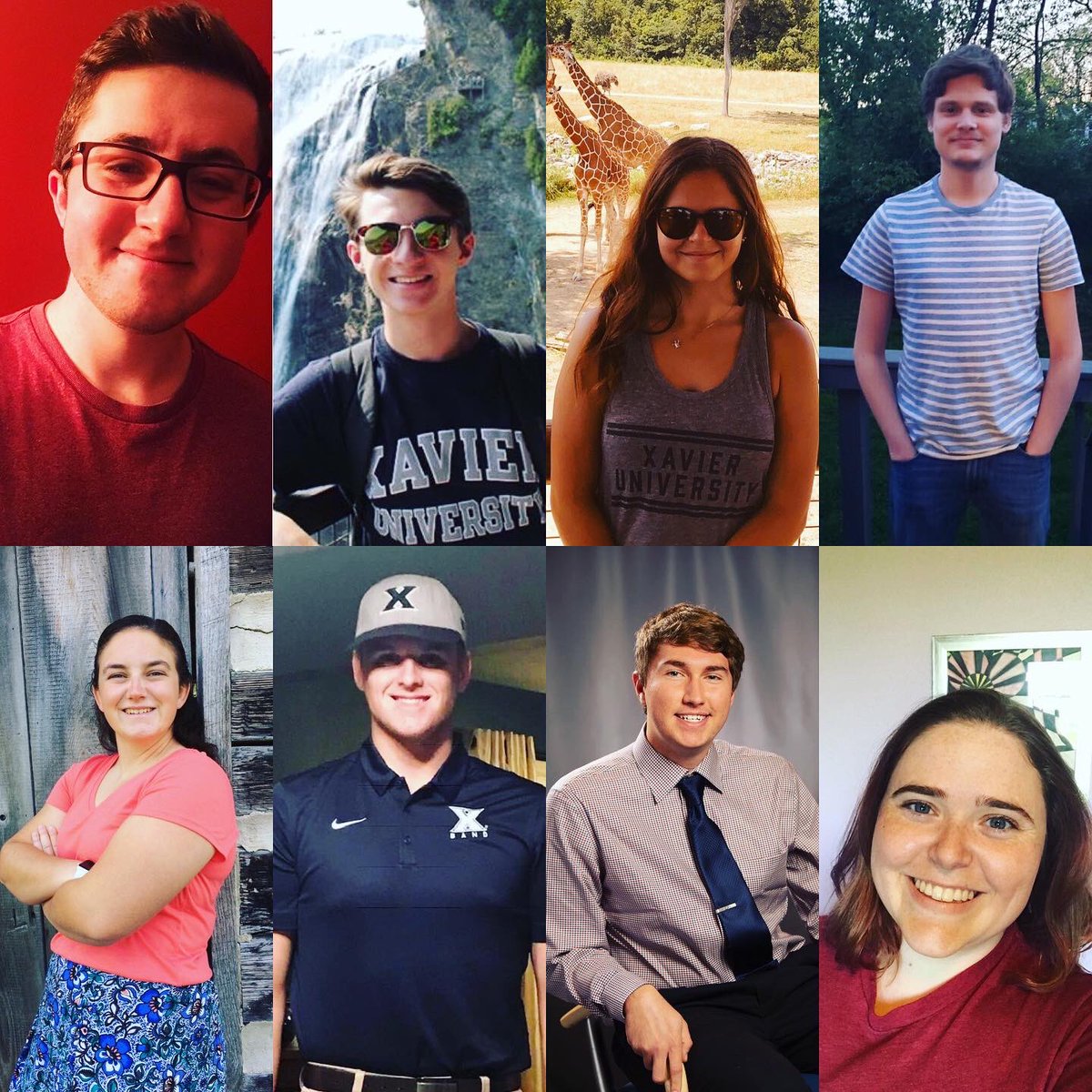 The_X_Band's tweet photo. Congrats to our band board for next season! (Top left - bottom right)
President Matt Corcoran 
Equipment Manager Dan Joyce
Social Coordinator Emily Price
Equipment Manager Rob Niemeyer
Social Coordinator Megan Murphy
Librarian Matt Cox
Treasurer Zach Lippe
VP Kathryn Longfellow https://t.co/Zccemrm1zV