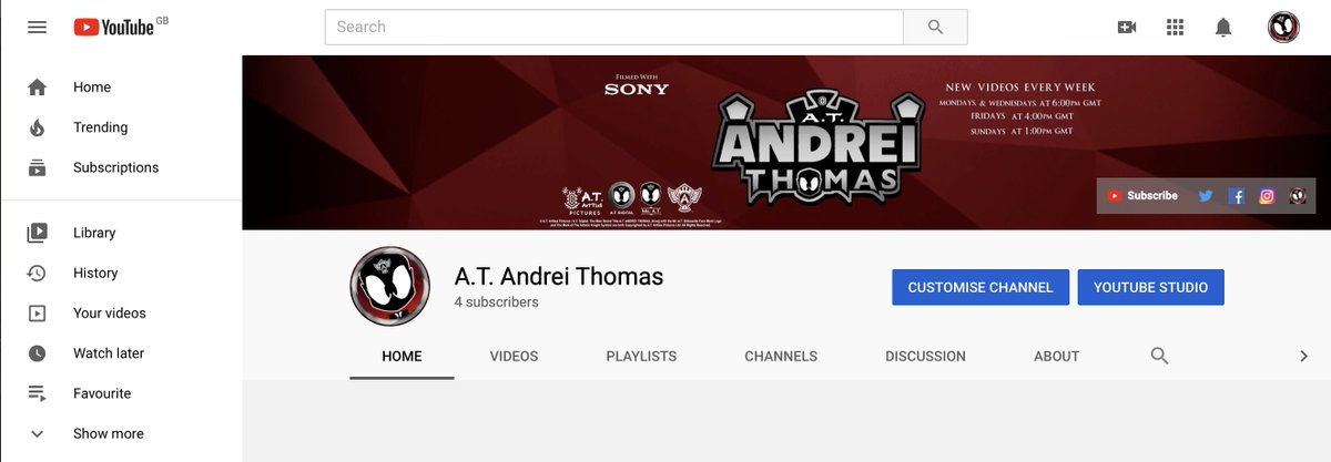 ATAndreiThomas's tweet photo. ok so my new youtube Channel set up is now completed along side, #Metajolt, #Vlare and #Vidlii by Monday may 4th 2020 I should be launching my first video of my Opening video channel introduction and all the way to build my legacy,
https://t.co/Iwwm8iGBZj https://t.co/gMjdGuRQib