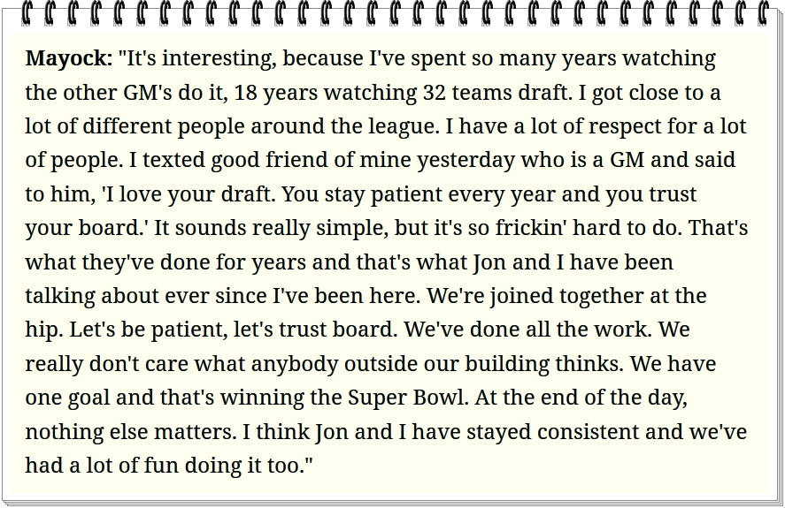Mike Mayock's #Raiders mentality on point!
