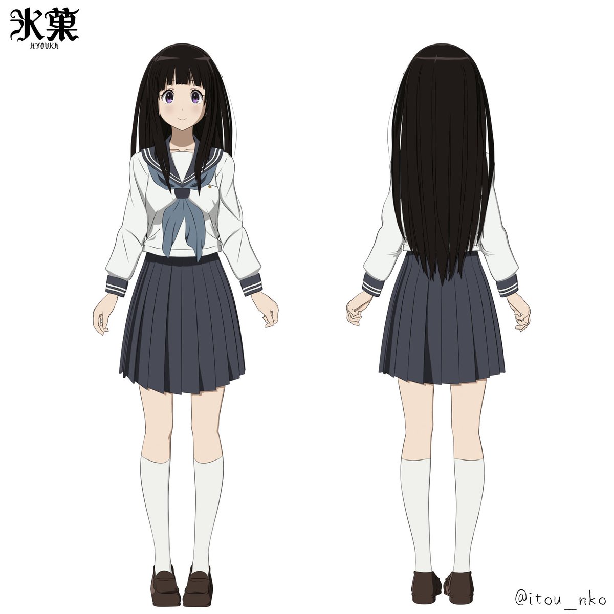 亥と卯 氷菓 から千反田える 制作期間は素体ありきで1週間 Hyouka 3dcg