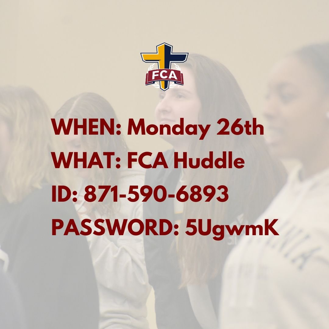JOIN US FOR A VIRTUAL FCA // Monday Night at 8:30PM ➡️ SWIPE to check out the zoom information. 
#WinthropFCA | #Fellowship
