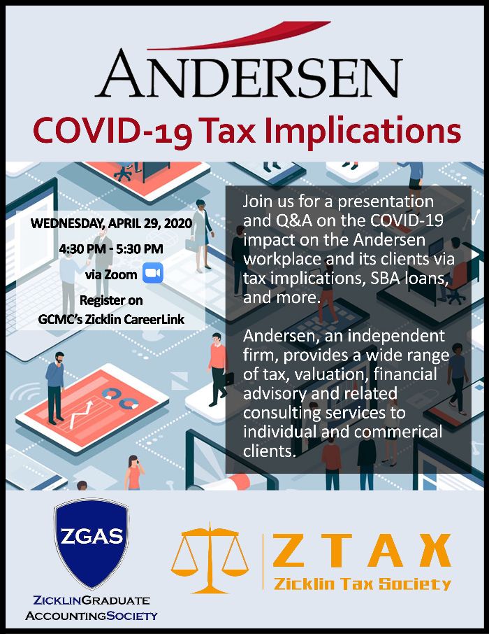 ZGAS's tweet photo. Do you want to speak with tax professionals to discover how the current pandemic is affecting tax practice? Join us to discuss securing tax positions as well as changes to the practice in this climate. Tax professionals will speak to the impact on client services going forward. https://t.co/awzjVA6gmb