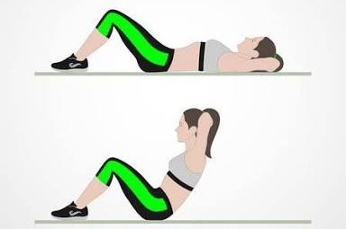 1. SIT UPS: This one might seem a little like a cliche because you must have heard about this if you've tried at it. SIT UPS are very effective if you do it consistently. And 20 - 50 Sit ups per day depending on how many you can do will do the magic.