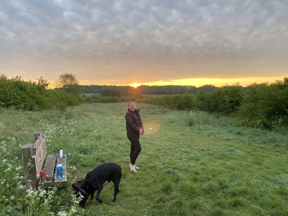 LucindaCarney's tweet photo. Sunrise walk with teenage daughter- up at 5 am #sleepynow https://t.co/ZjfGQJTAm5
