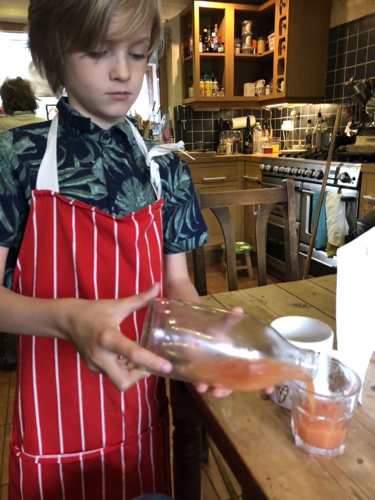 idemangeat's tweet photo. @CedarClassY6 These boys have opened a 'lockdown cafe' for the home workers today! If you dress like a hipster you can charge more for coffee. https://t.co/RIig677LLZ