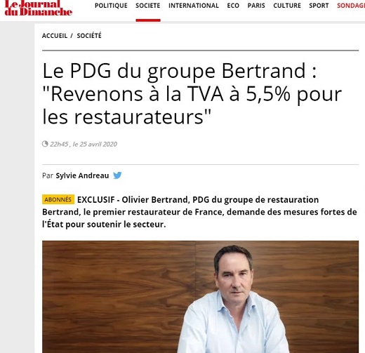 Olivier Bertrand plaide pour la baisse de la TVA dans la restauration. 
zepros.fr/olivier-bertra…
#aveclespros #snack #snacking #restauration #restaurant #TVA #olivierbertrand #groupeBertrand