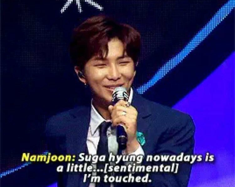 "I see you carrying the burden of being a leader, I see it and I& #39;m sorry" -yoongi to namjoon
