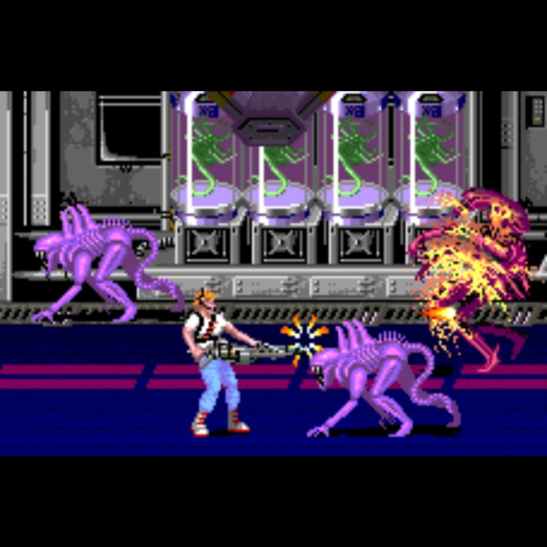 rabmcmlxxxvii's tweet photo. Happy #AlienDay!
"One of the goriest coin-ops since Splatterhouse." - Julian Rignall
Celebrating with a just finished cross stitch and the @NECA_TOYS figure inspired by the 1990 @Konami Aliens arcade game!
@AlienAnthology
#brossstitching #crossstitch #xenomorph #lv426 #aliens https://t.co/Vp43wbWz5g