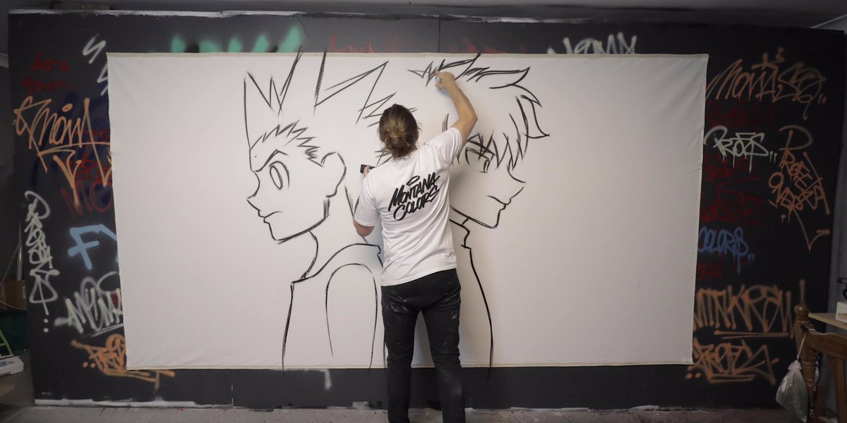 digitalprofet's tweet photo. How's it going fam! Super stoked with this #hunterxhunter canvas. This was my first adventure into canvas work and definitely still my favourite.
seen the video for this canvas yet? visit the link below to watch the full process. #graffiti #profets
https://t.co/tBT2o3O5YV https://t.co/Rb6nR6TlE1