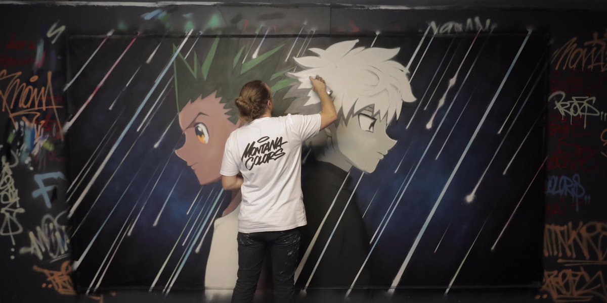 digitalprofet's tweet photo. How's it going fam! Super stoked with this #hunterxhunter canvas. This was my first adventure into canvas work and definitely still my favourite.
seen the video for this canvas yet? visit the link below to watch the full process. #graffiti #profets
https://t.co/tBT2o3O5YV https://t.co/Rb6nR6TlE1