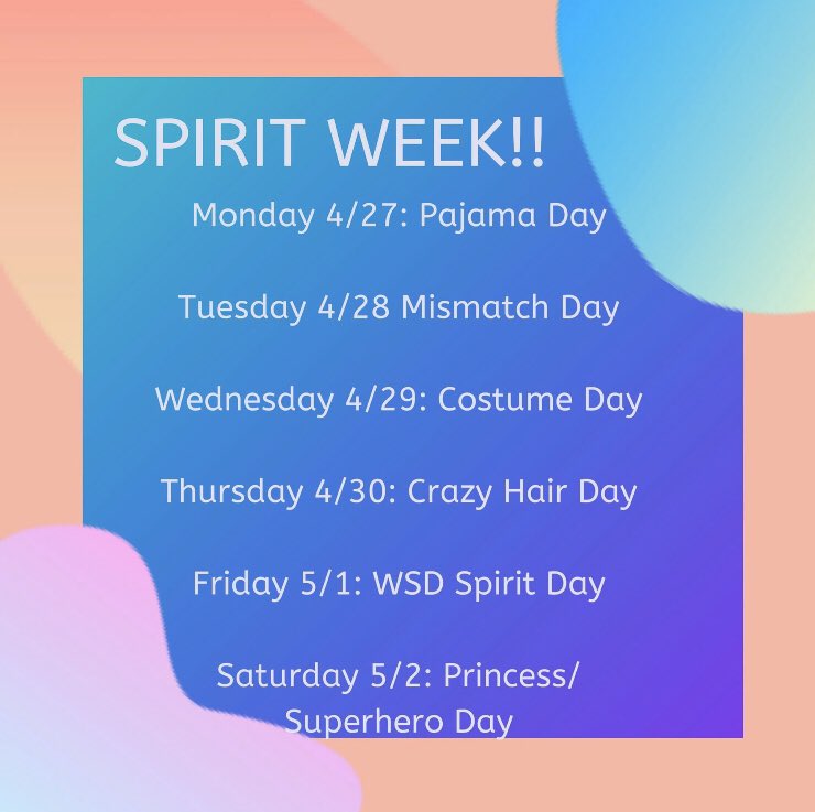 WSDNJ's tweet photo. It’s #spiritweek at the studio.  Everyday will have a theme. Can’t wait to see your creativity. https://t.co/QS3zbgKVbZ