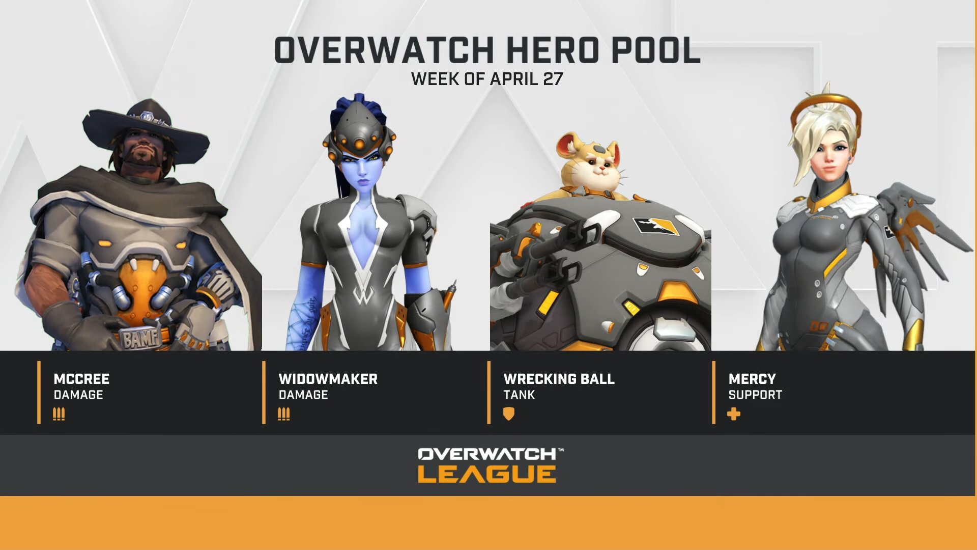 てんせんか Nukkato オーバーウォッチ 今週のbanピックが発表される またウィドウメイカーがbanで快適な環境に マーシーがbanされたことでアッシュ エコー ファラも前ほど強くない感じ T Co L17ex65l5a Twitter