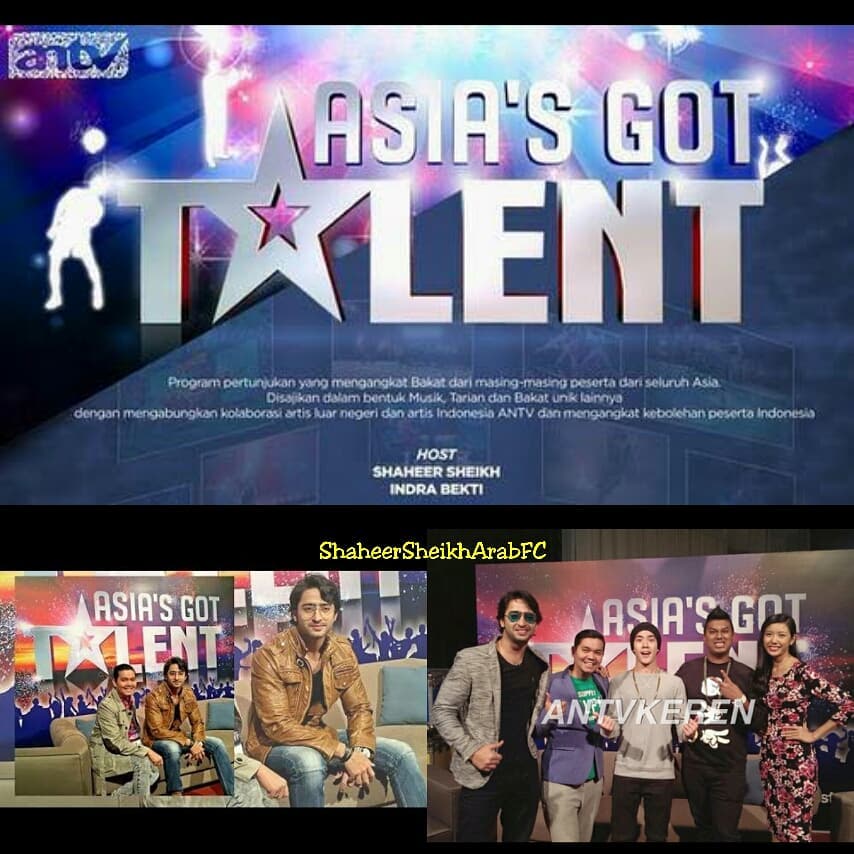 *~Asia's Got Talent~*(2015) He Hosted the Show with Indra Bekti.. in Indonesia..It is a talent show that features singers, dancers, magicians, comedians & other performers of all ages competing for a prize..  #11YearsOfShaheerSheikh  #ShaheerSheikh