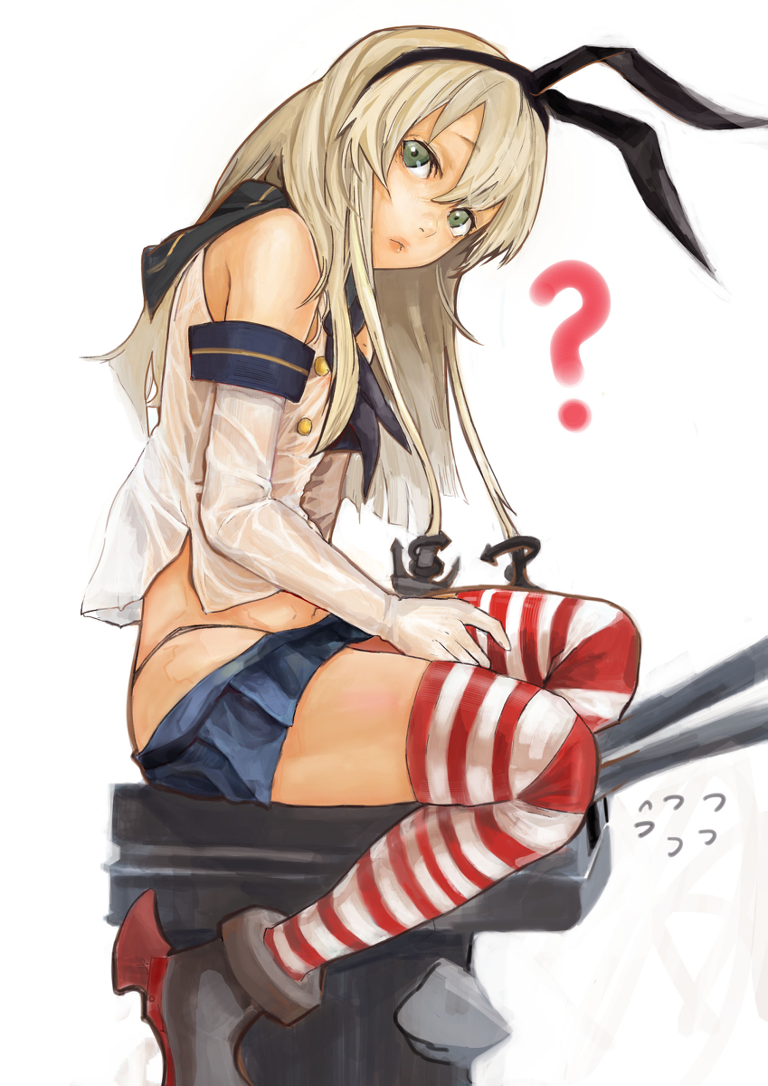 島風(艦隊これくしょん) 「2013年で初めてブックマーク数が100超えてそこから定期的にスランプやスランプ」|木野花ヒランコ(株式会社レッドハウス)のイラスト