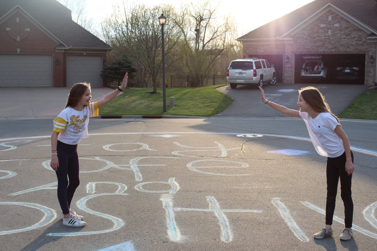 mattw275's tweet photo. @kare11 So proud of my daughter Lacey and her friend Allie!  They worked on this art project for theee days and it turned out perfect!  Be Safe and Positive!!  So true! https://t.co/IMebfcFUW4