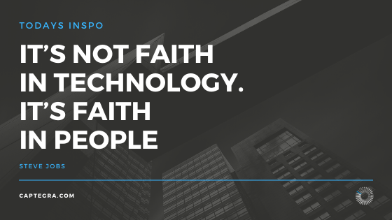 captegra's tweet photo. Technology is awesome, but the people make the difference! #efficiency #technology #captegra https://t.co/3kIN86HTDf