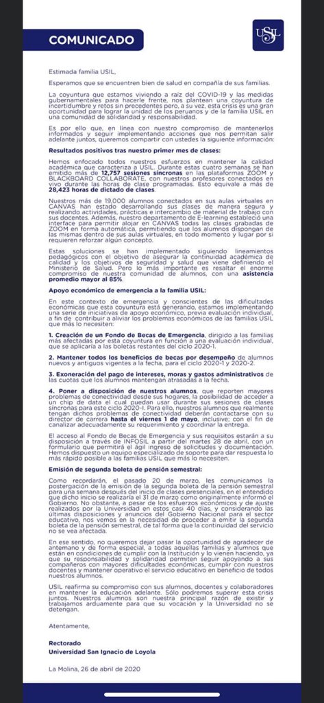 Ooah1o's tweet photo. Es increíble que esta universidad vaya emitir su SEGUNDA BOLETA y hasta la fecha no tengamos respuesta de BIENESTAR ECONÓMICO sobre los “dstos” que harían. Cero empatía hacia su alumnado y ningún beneficio. #EMPATIAUSIL https://t.co/zxOMIdV9N1