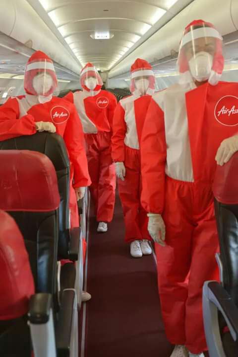 ryfansmeletop's tweet photo. Fashion baharu AIRASIA selepas mula kembali penerbangan domestik di 29 April 2020 nanti. Tutup aurat dan siap berpurdah... https://t.co/rTpFfVI4ZX