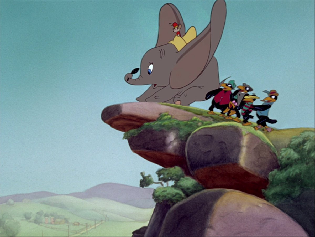 It wasn't just Dumbo being pushed off the cliff here. The story of this movie is one of underdogs, both in front and behind the multi-plane camera. The studio was spying certain bankruptcy at the bottom, and they just had to trust that their magic feather was going to work.